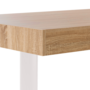 Voir la diapositive 5 : ID MARKET Table à manger rectangle PHOENIX 6 personnes bois et blanc 160 cm