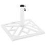 Voir la diapositive 3 : VIDAXL Socle de parasol Blanc 44x44x31 cm Fonte