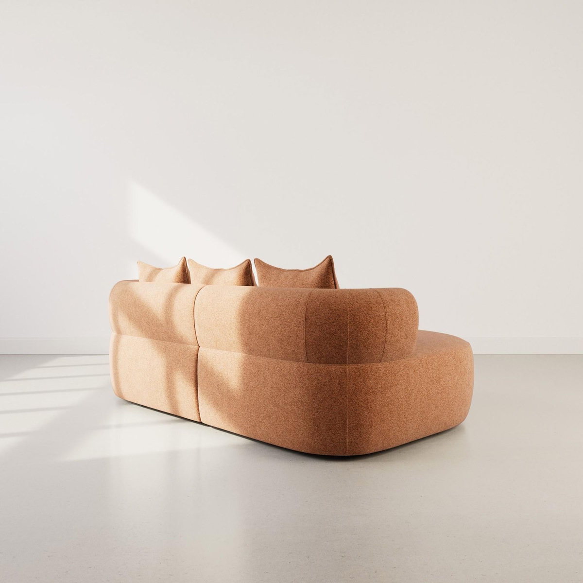 LISA DESIGN Angela - canapé d'angle gauche 4 places en velours texturé