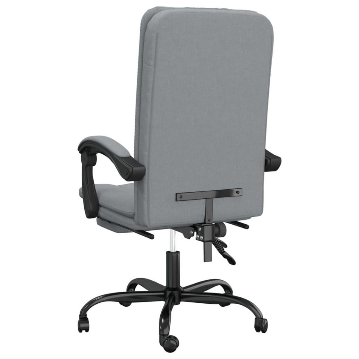 VIDAXL Fauteuil inclinable de bureau Gris clair Tissu