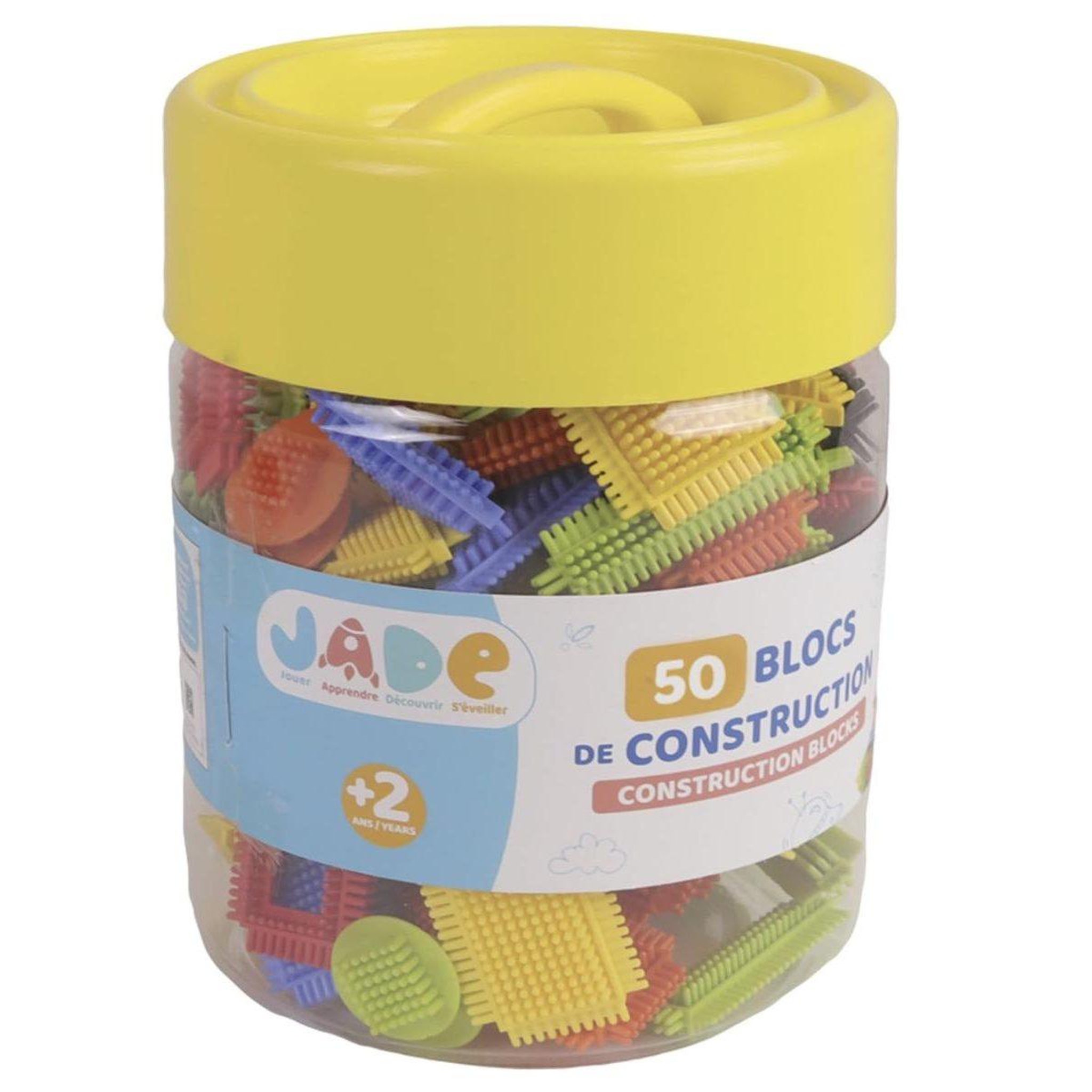 Voir la diapositive 2 : J.A.D.E Blocs de construction a picots - 50 pieces