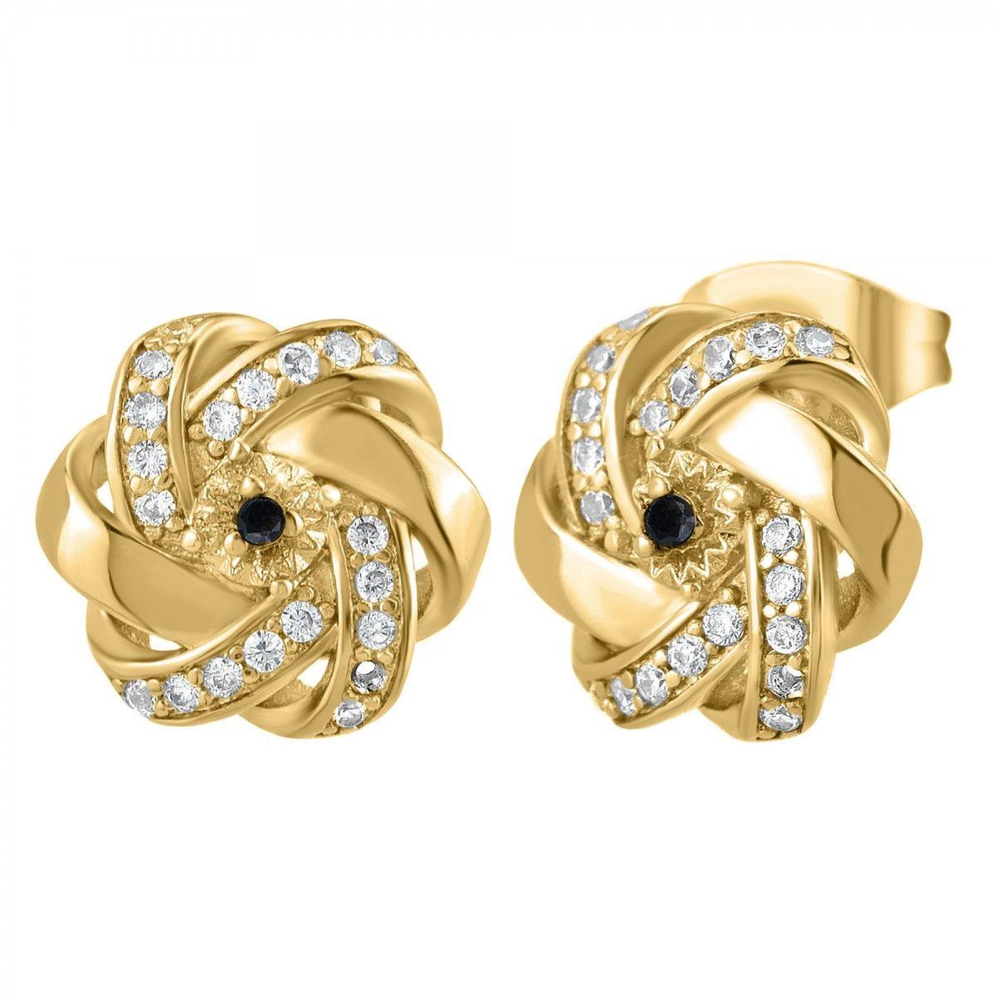 SC BOHEME Boucles d'oreilles par SC Bohème ornées d'un véritable diamant noir