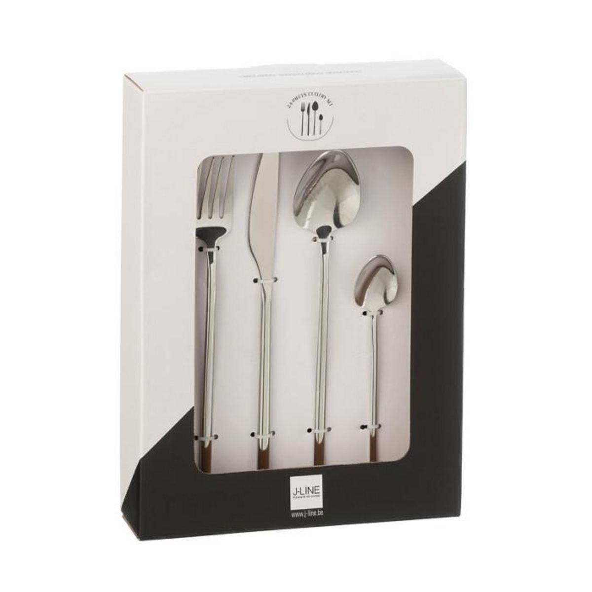 Paris Prix Ménagère 24 Pièces en Inox  Irvin Brillant  27cm Argent