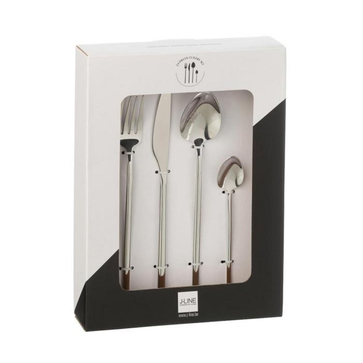 Paris Prix Ménagère 24 Pièces en Inox  Irvin Brillant  27cm Argent