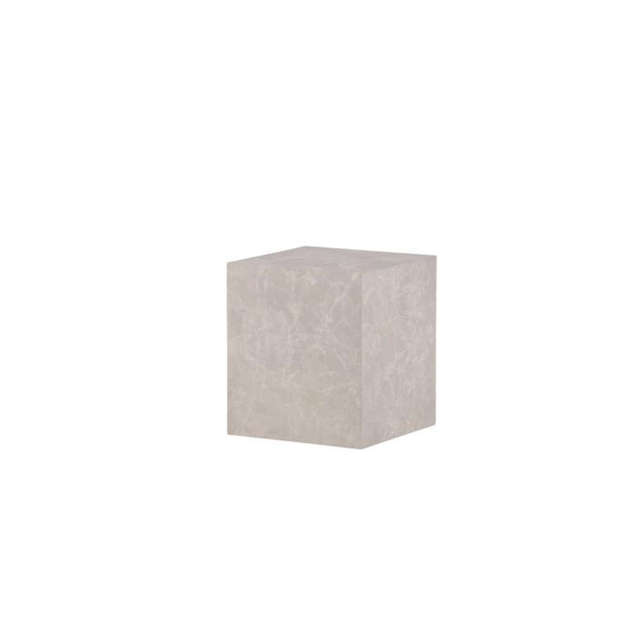 Voir la diapositive 3 : Paris Prix Table d'Appoint Imitation Marbre  York  45cm Beige