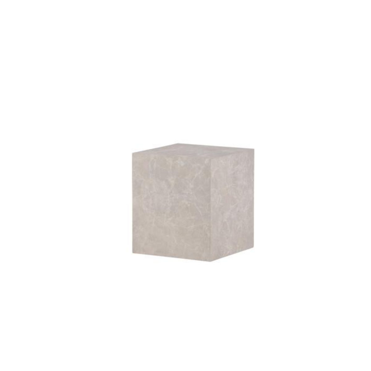 Paris Prix Table d'Appoint Imitation Marbre  York  45cm Beige