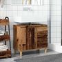 Voir la diapositive 3 : VIDAXL Armoire lavabo vieux bois 65x33x60 cm bois d'ingenierie