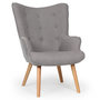 Voir la diapositive 4 : Paris Prix Fauteuil & Pouf Scandinave  Orle  98cm Gris Clair