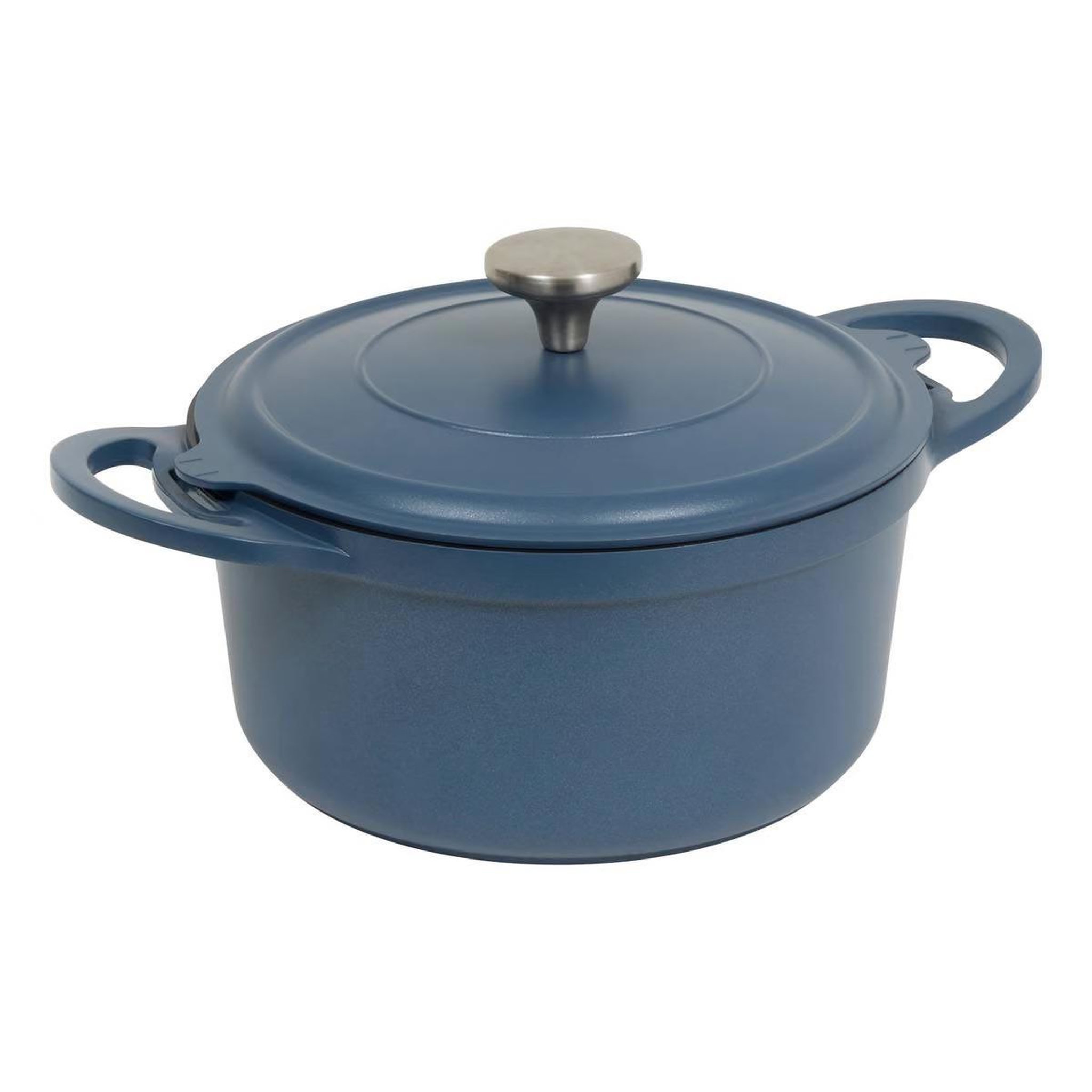 Voir la diapositive 2 : FIVE Cocotte avec panier vapeur  kirk  24cm bleu