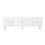 MERAX Meuble tv blanc 170 cm mdf