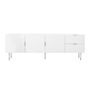 Voir la diapositive 1 : MERAX Meuble tv blanc 170 cm mdf