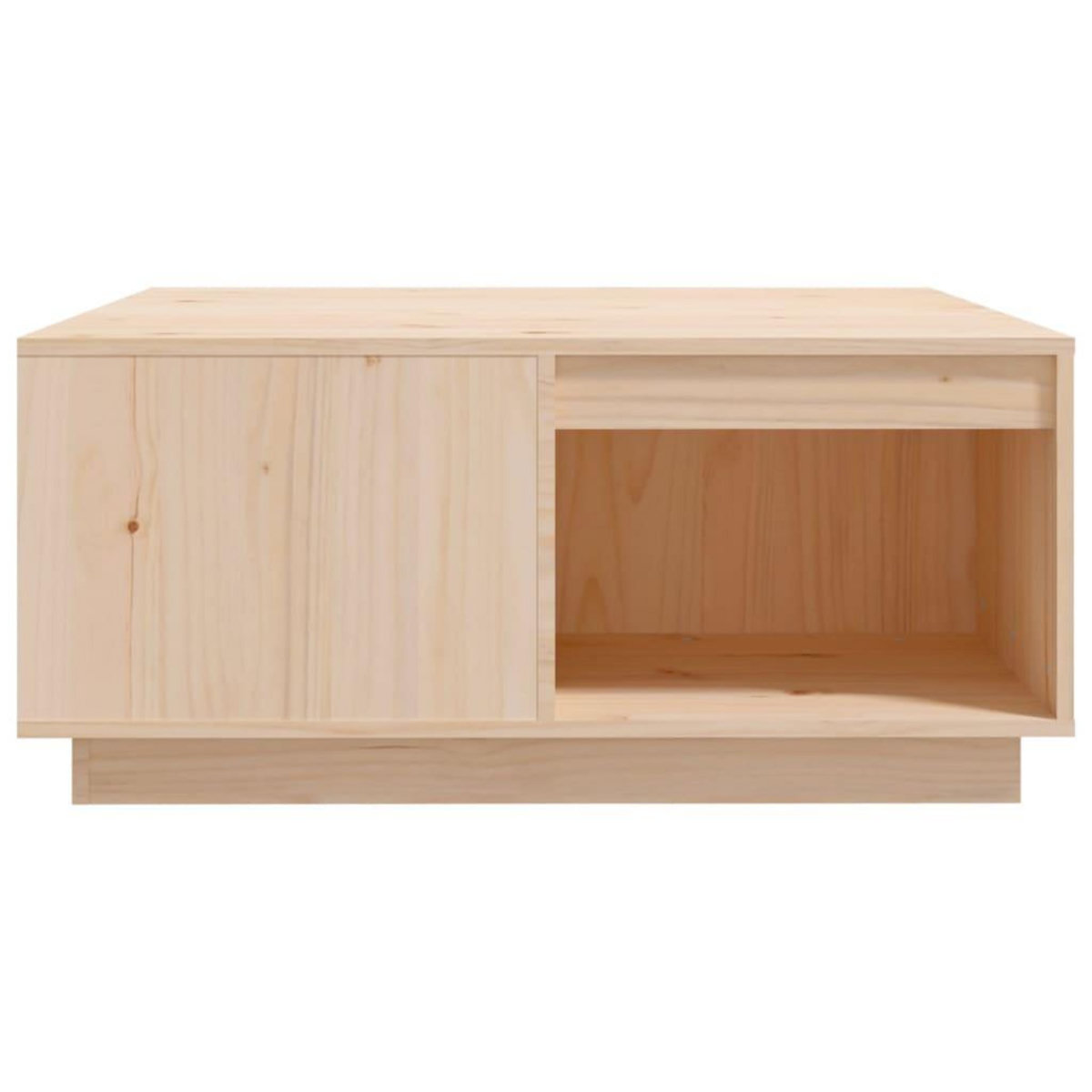 VIDAXL Table basse 80x81x36,5 cm Bois massif de pin