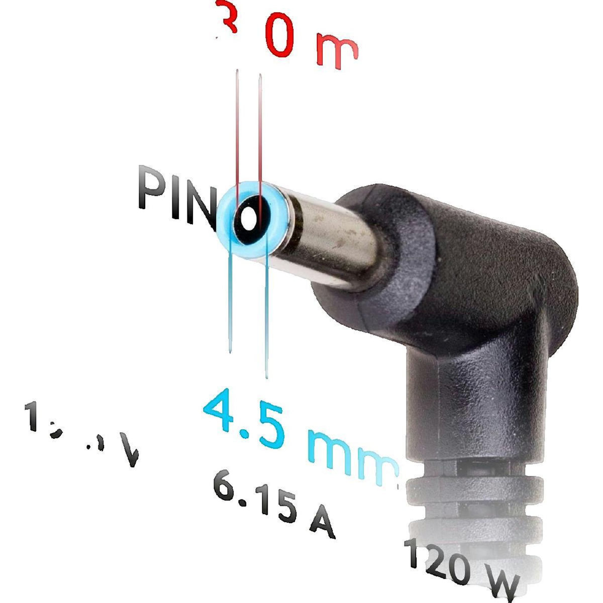 HP Chargeur Akyga AK-ND-45 120W pour ordinateurs portables HP et Compaq