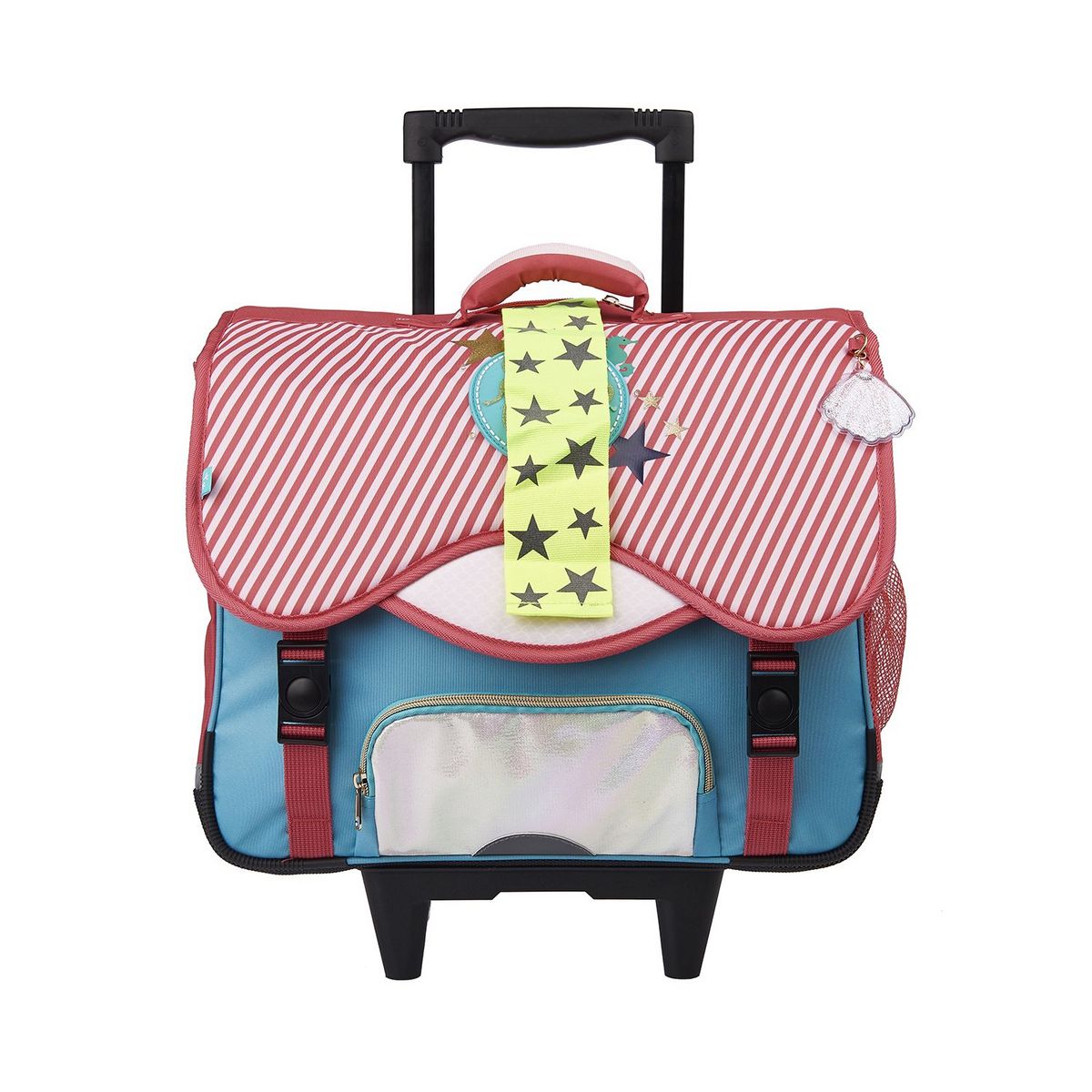 AUCHAN Cartable à roulettes 41 cm CM1/CM2 multicolore Fashion Mermaid
