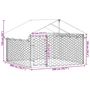 Voir la diapositive 6 : VIDAXL Chenil exterieur avec toit 200x200x150 cm