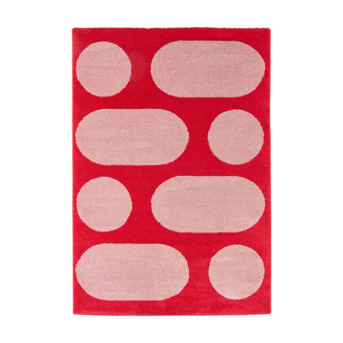 SWEEEK Tapis intérieur JOYCE rouge, motif moderne