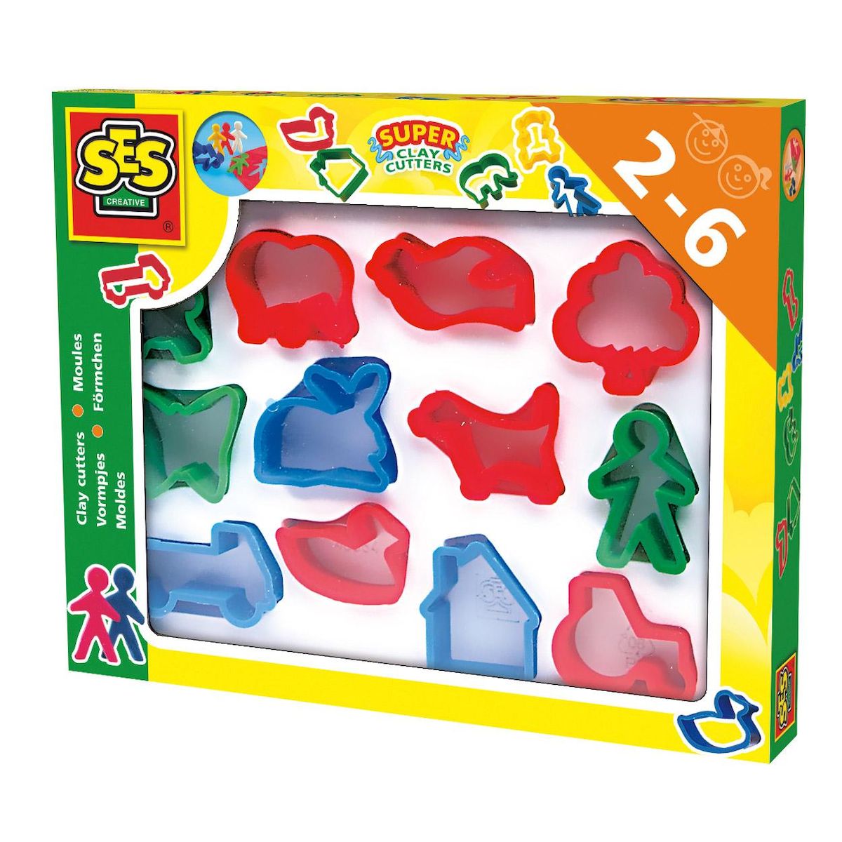 SES Creative Pâte à modeler Accessoires : 12 emportes pièces