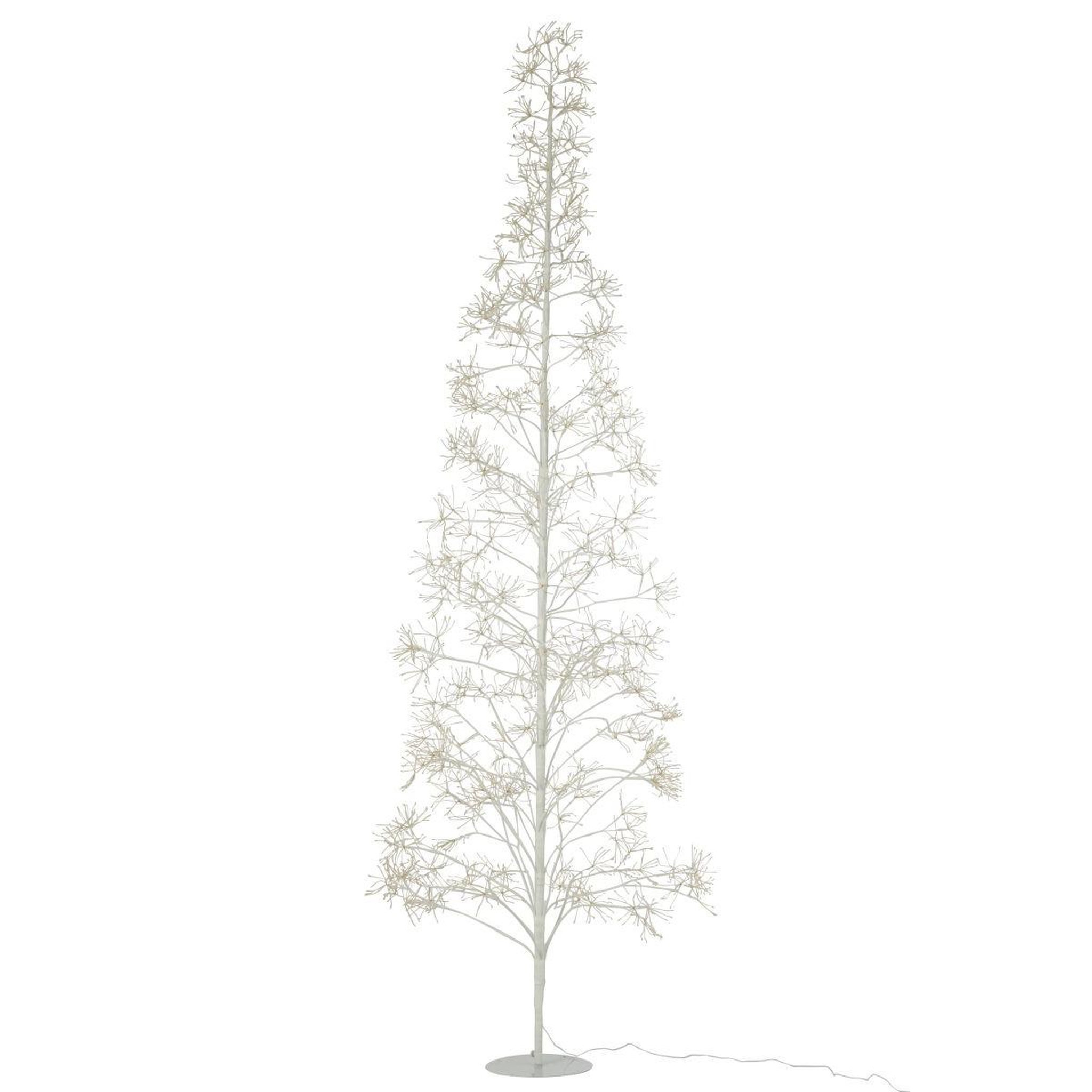 Voir la diapositive 4 : J-LINE Sapin en métal 3000 led  howard  240cm blanc