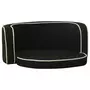 VIDAXL Canape pliable pour chien Noir 76x71x30 cm Coussin lavable