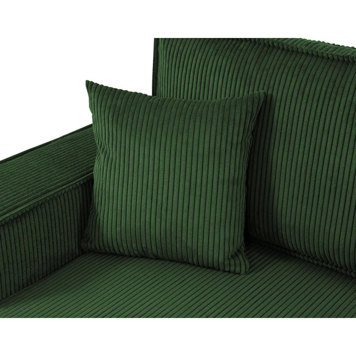 BEST MOBILIER Cezanne - canapé panoramique en u - 7 places - convertible avec coffre - en velours côtelé