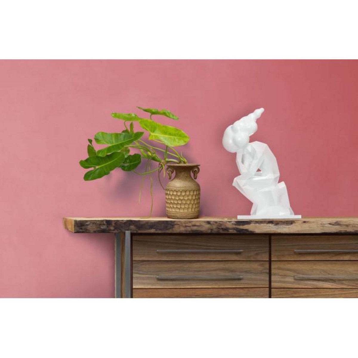 Paris Prix Statue Design  Sculpture Kenya  47cm Blanc