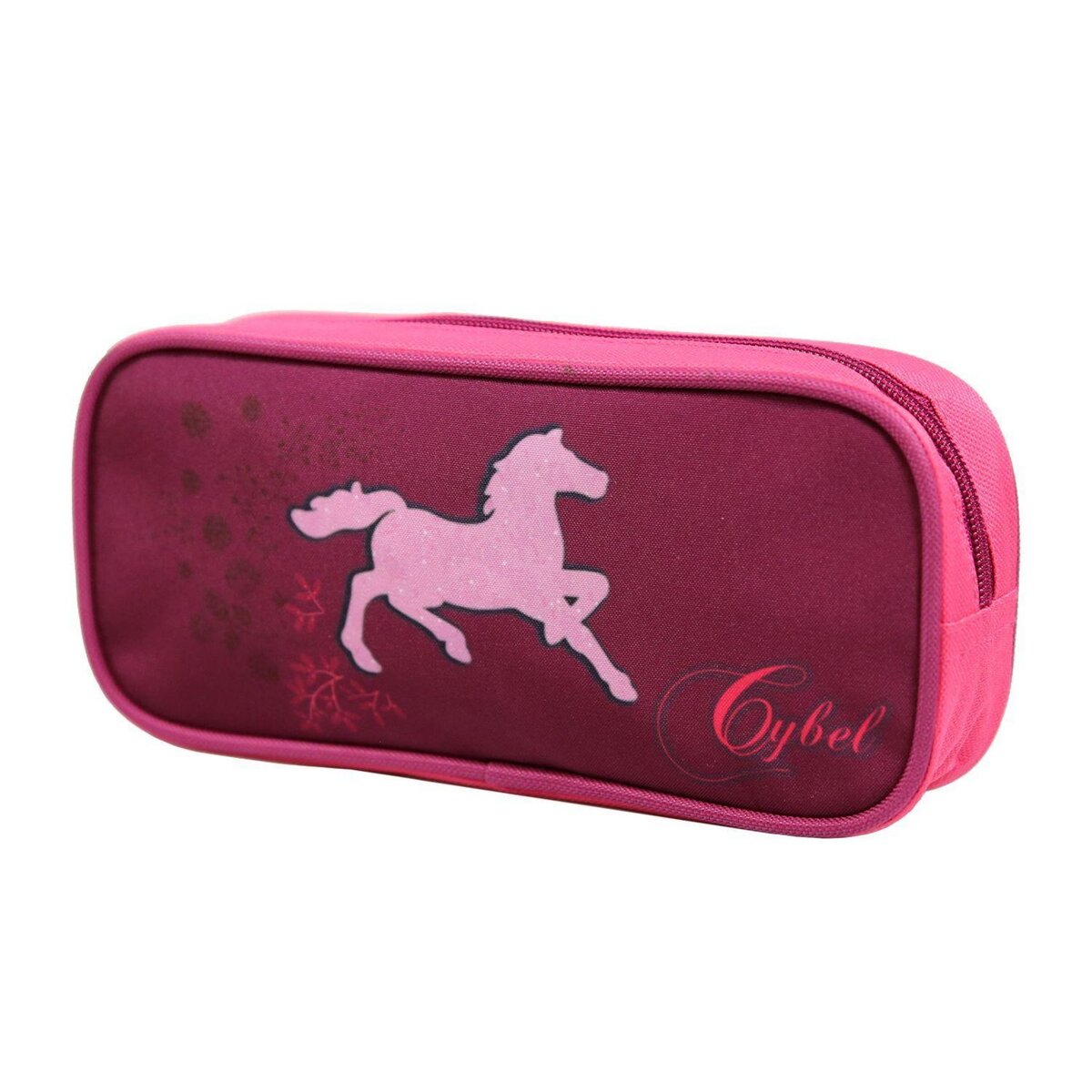 Bagtrotter Trousse scolaire rectangulaire Cybel Cheval Licorne Violette Bagtrotter
