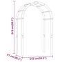 Voir la diapositive 6 : VIDAXL Arche 141x97x243 cm Bois de pin massif impregne