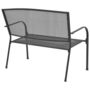 Voir la diapositive 2 : VIDAXL Banc de jardin 108 cm acier et maille anthracite