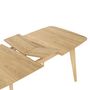 Voir la diapositive 6 : Rendez vous déco Table rectangulaire 4/6 personnes extensible en bois clair 150/180 cm - Oman
