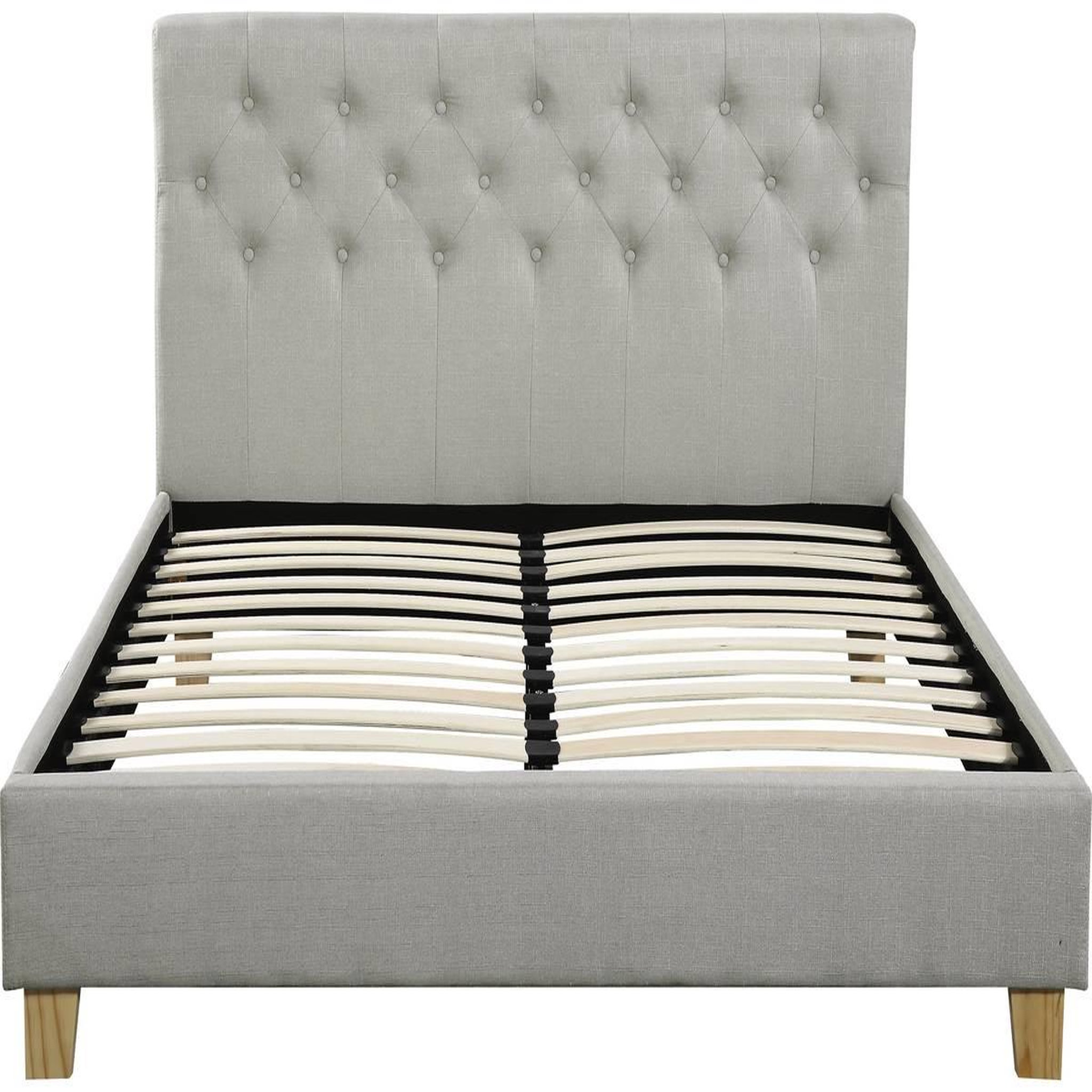 Voir la diapositive 2 : Habitat et Jardin Lit  emmy  - 160 x 200 cm - beige