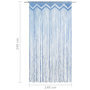 Voir la diapositive 5 : VIDAXL Rideau en macrame Bleu 140x240 cm Coton