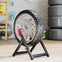 Voir la diapositive 2 : HOMCOM Équilibreuse moto pliable - équilibreuse manuelle de roues de moto - compatible jusqu'à 21 pouces - acier noir alu