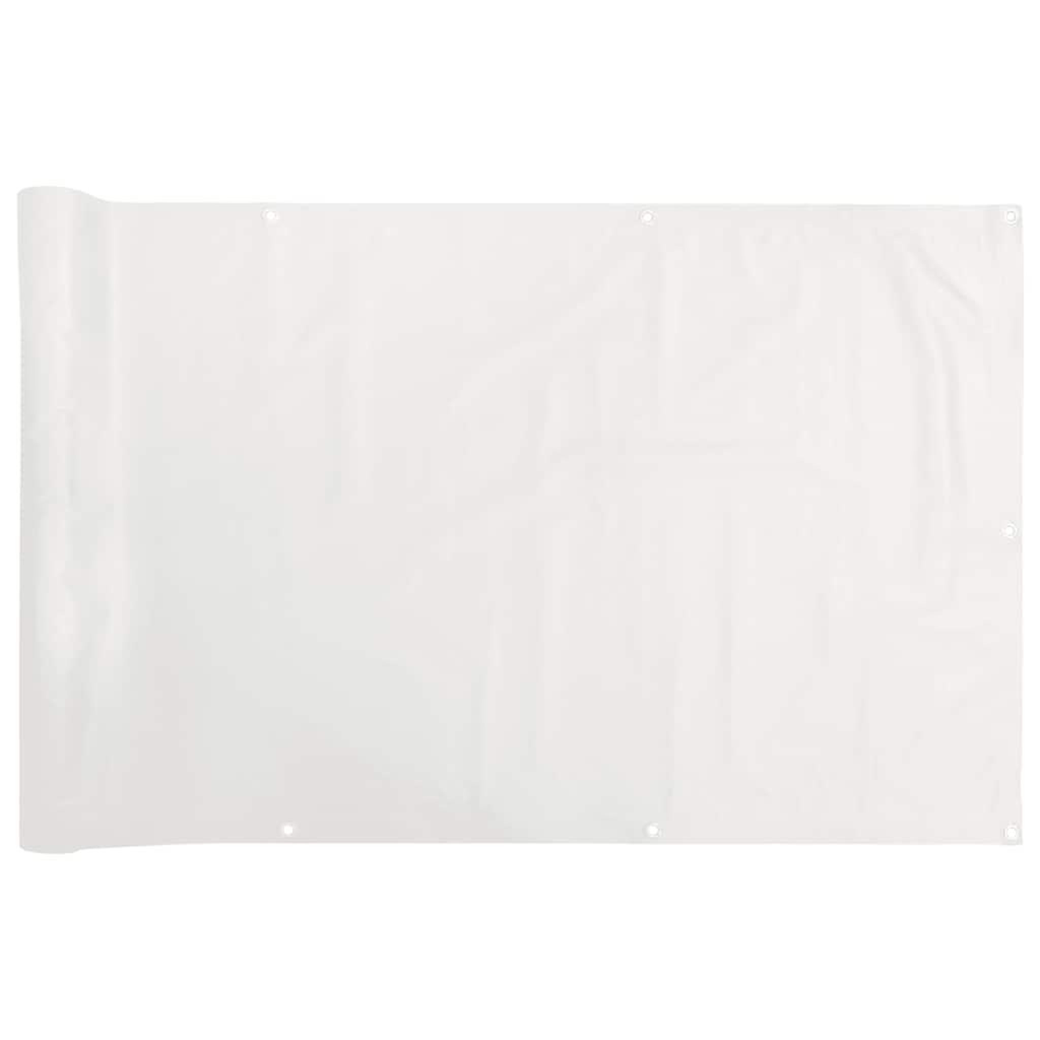 Voir la diapositive 2 : VIDAXL Ecran d'intimite de balcon blanc 400x120 cm PVC
