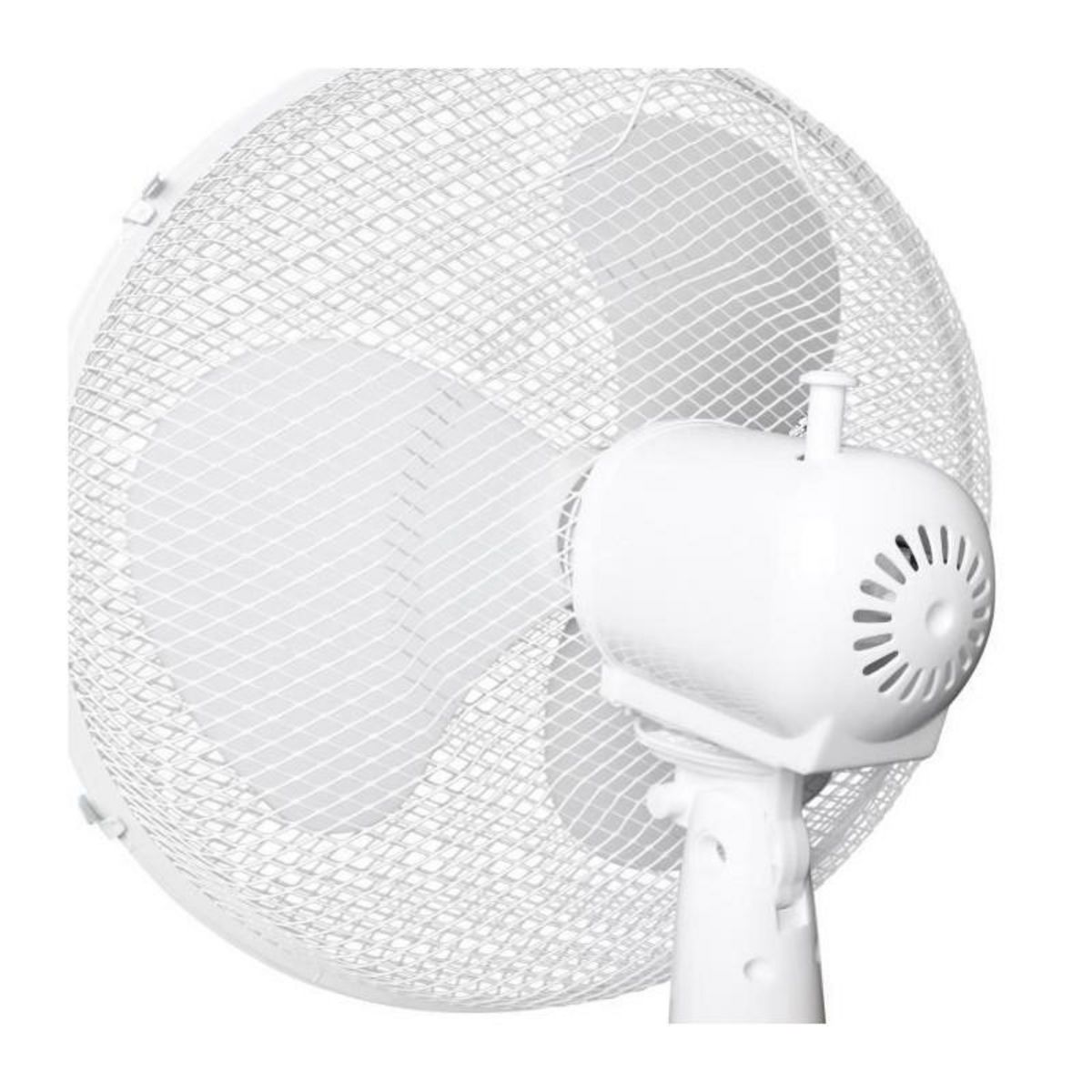 OCEANIC Ventilateur sur pied OCEANIC - 45W - Diametre 40 cm - Hauteur reglable - Oscillation - Blanc