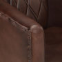 Voir la diapositive 5 : VIDAXL Fauteuil Marron foncé Cuir véritable