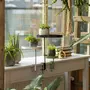 ESSCHERT DESIGN Esschert Design Plateau pour plantes avec pince rond vert S