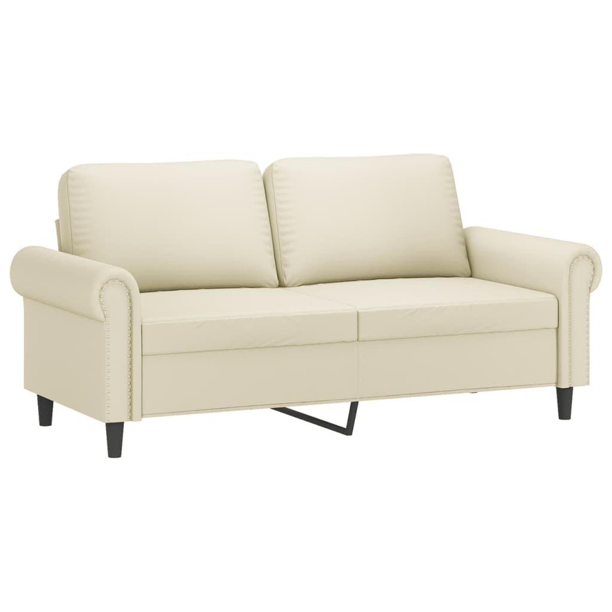 Voir la diapositive 4 : VIDAXL Ensemble de canapes 3 pcs avec coussins Creme Similicuir
