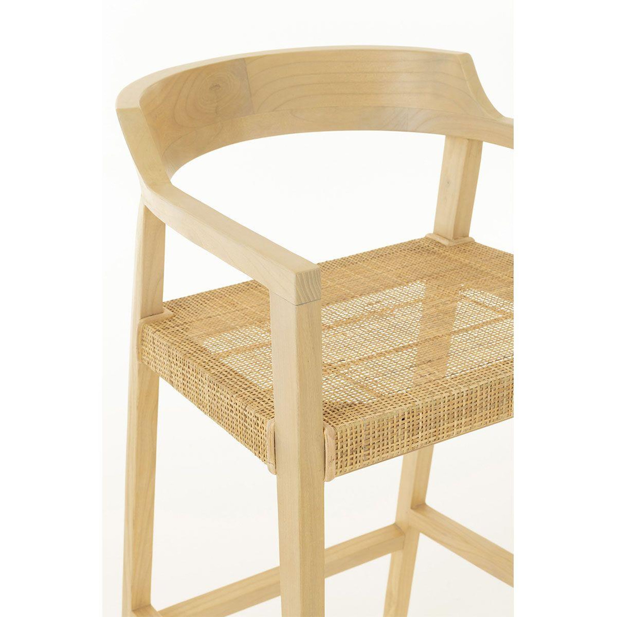 Voir la diapositive 6 : J-LINE Tabouret de bar design  sungkai  100cm naturel