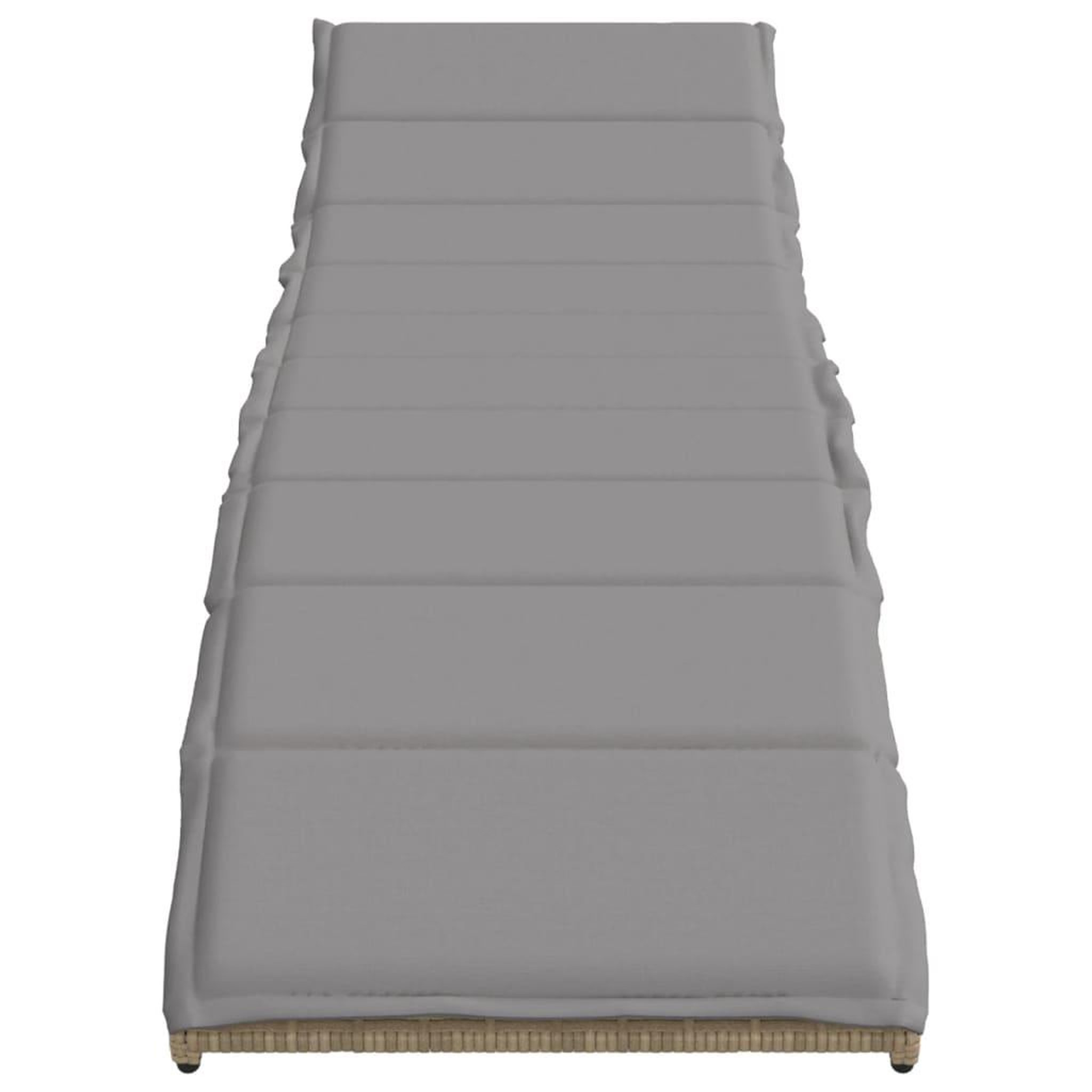 Voir la diapositive 5 : VIDAXL Chaises longues lot de 2 avec table beige resine tressee