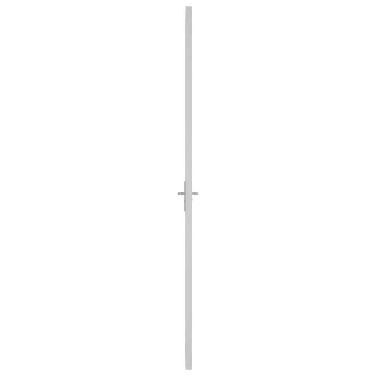 VIDAXL Porte interieure 93x201,5 cm Blanc Verre ESG et aluminium