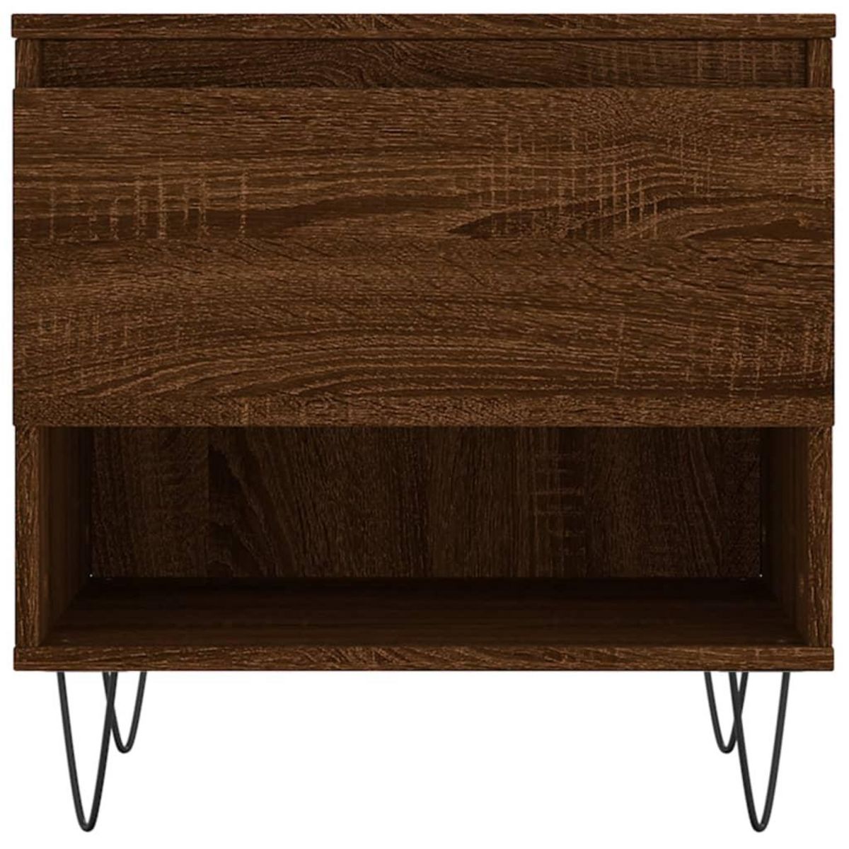 VIDAXL Table basse chene marron 50x46x50 cm bois d'ingenierie