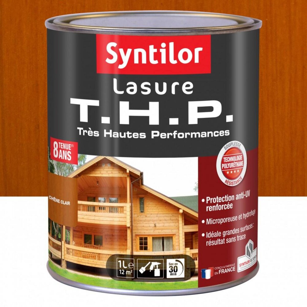 CENTRALE BRICO Lasure SYNTILOR Thp 8 ans chêne clair satiné 1 l