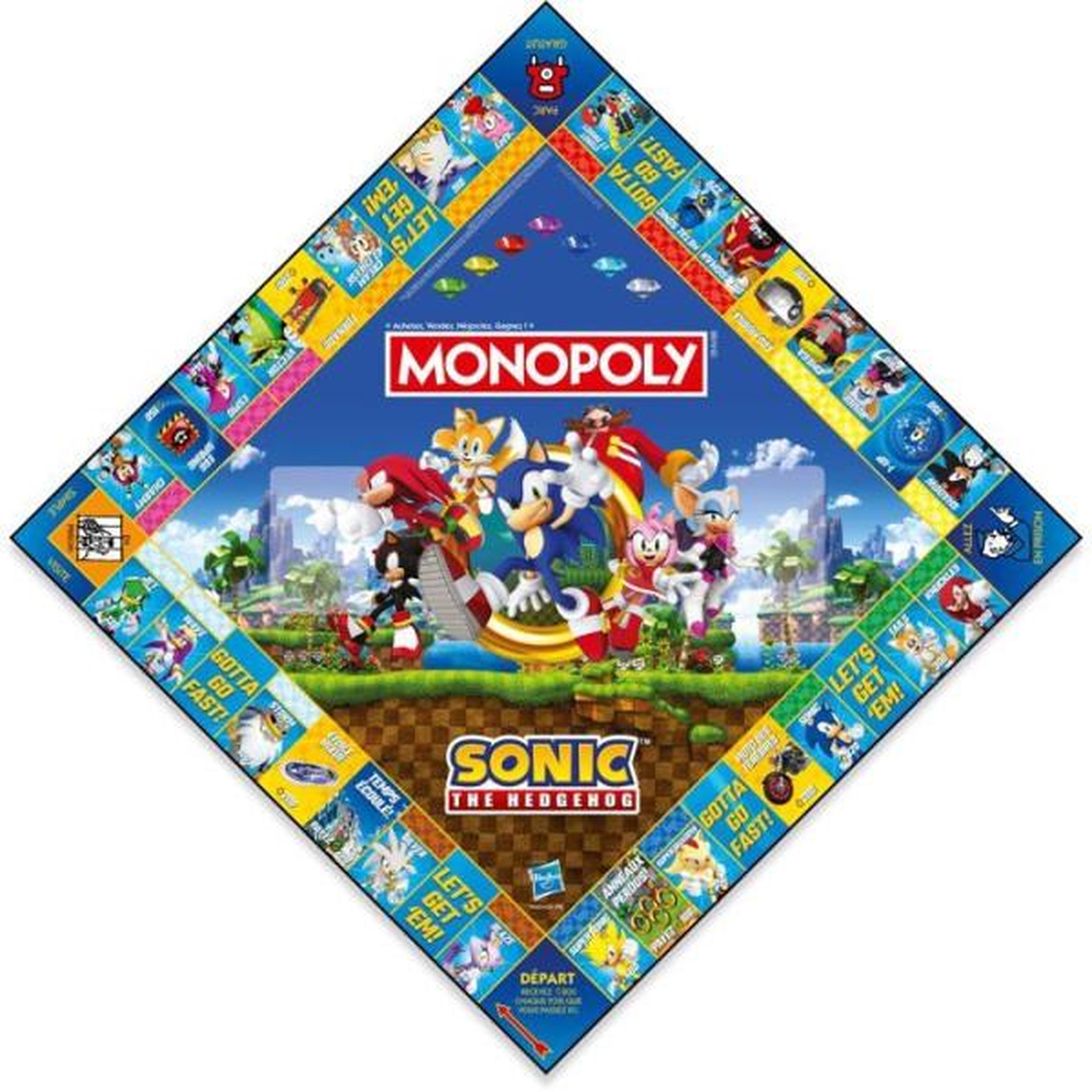 Voir la diapositive 3 : Winning Moves Jeu de société - WINNING MOVES - Monopoly Modern Sonic - Multicolore - 1 joueur ou plus - 60 min