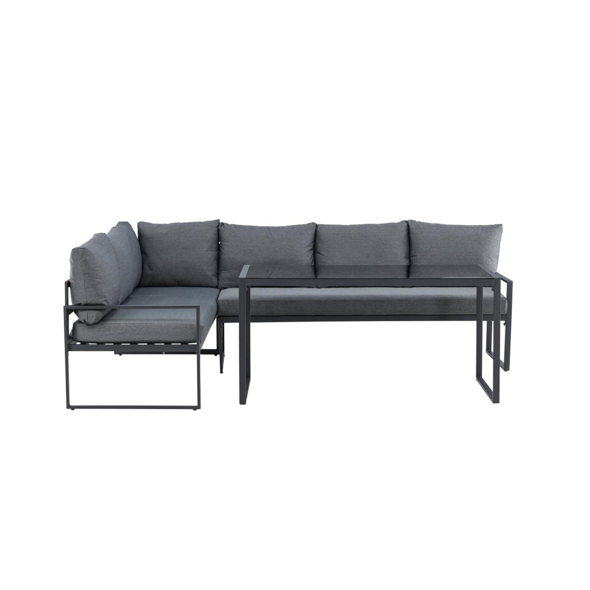 Voir la diapositive 2 : Paris Prix Salon d'angle de jardin  zingaro  241cm noir