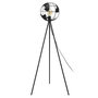 Voir la diapositive 2 : Paris Prix Lampadaire Design en Métal  Globe  158cm Noir