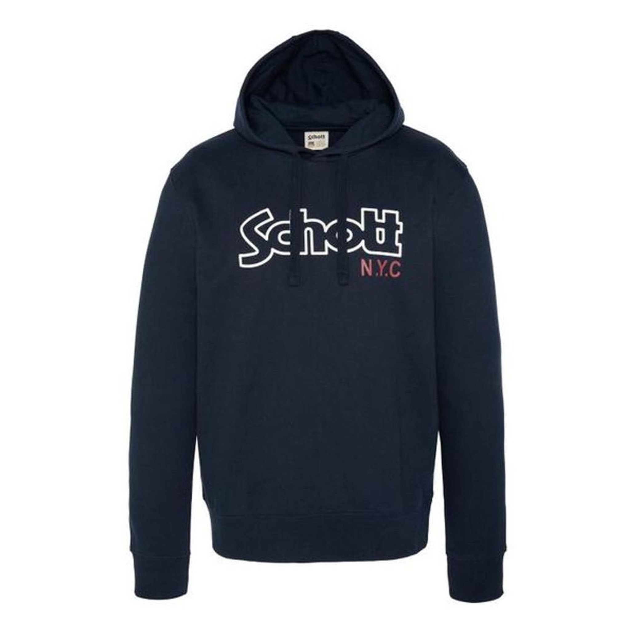 Schott Sweat à capuche marine homme schott vintage. Coloris disponibles : Bleu