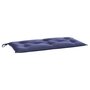 Voir la diapositive 4 : VIDAXL Coussins de banc de jardin lot de 2 bleu marine tissu oxford