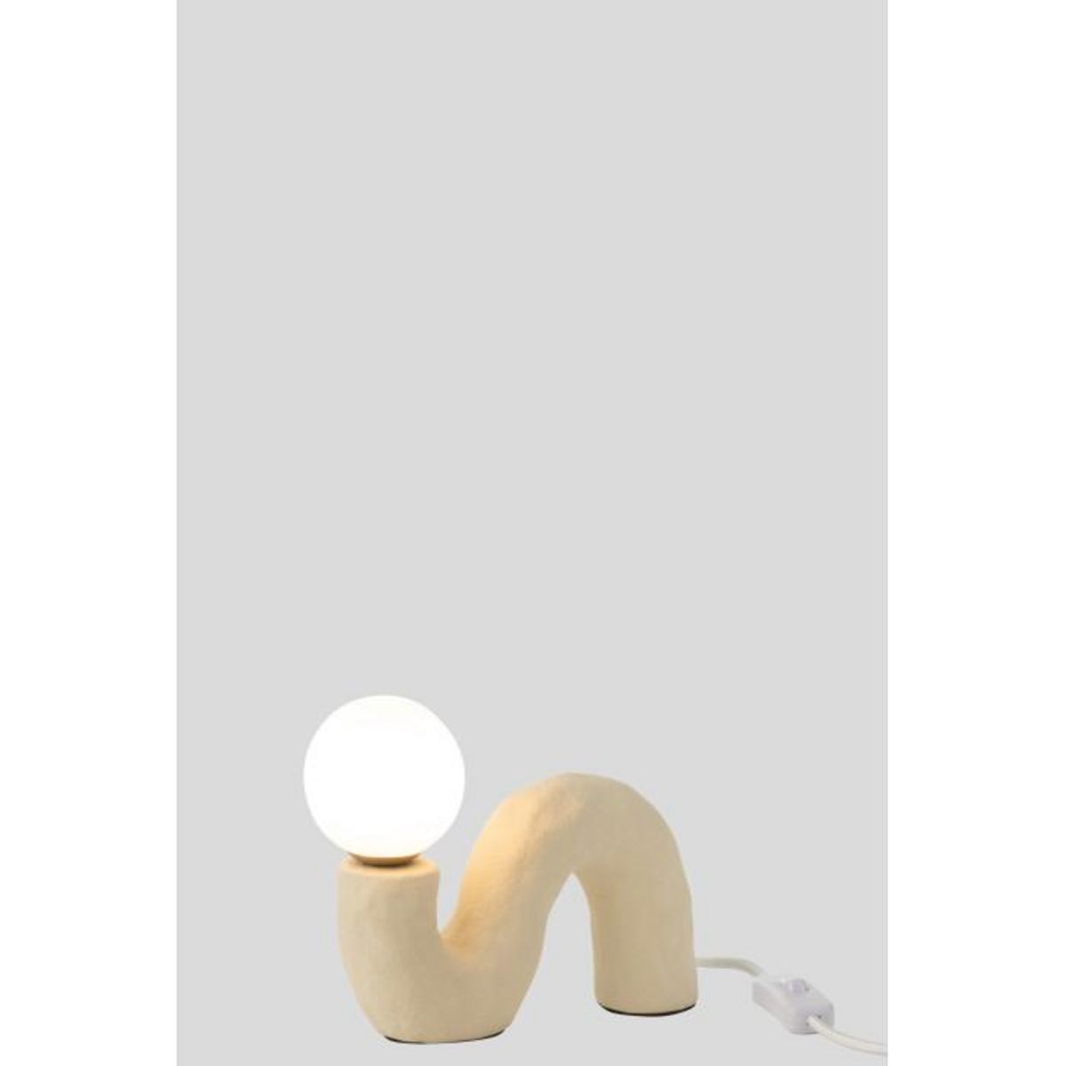 Paris Prix Lampe à Poser Design  Pierre  22cm Beige