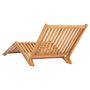 Voir la diapositive 3 : VIDAXL Chaise longue bois de teck solide