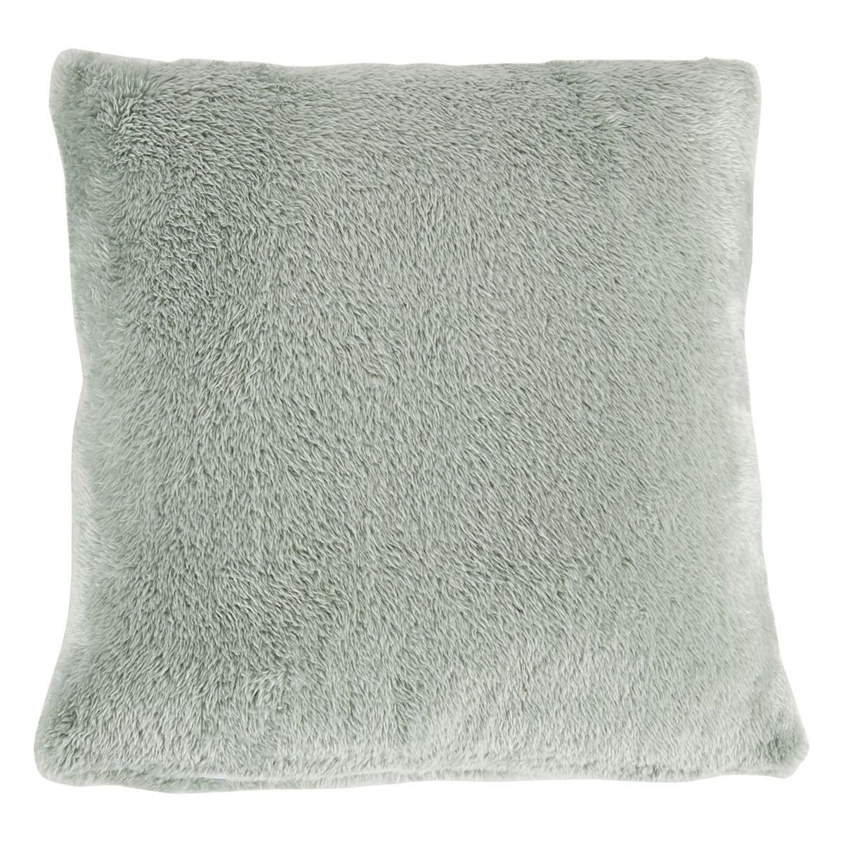 ACTUEL Coussin déco uni en sherpa 